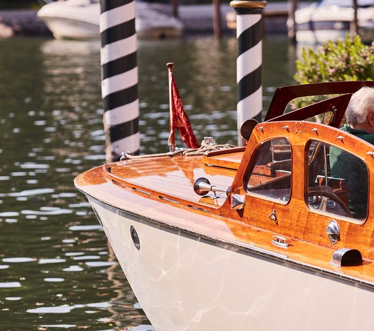 Details of the boat used to arrive in Hotel Excelsior Venice Lido Resort