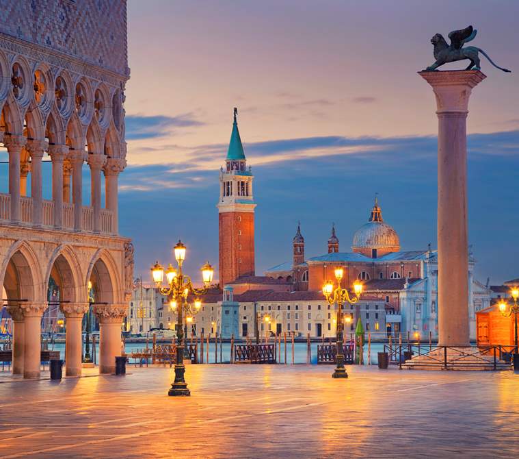 Sunset at St. Mark's Square in Venice, Italy | Hotel Excelsior Venice Lido Resort