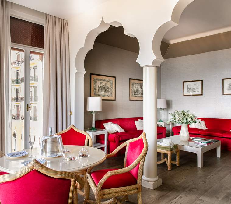 Interni di una suite dell'Hotel Excelsior Venice Lido Resort, hotel di lusso a Venezia
