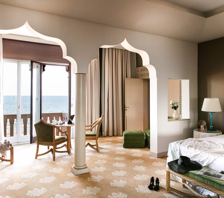 Suite vista mare dell'Hotel Excelsior Venice Lido Resort, Hotel di lusso a Venezia