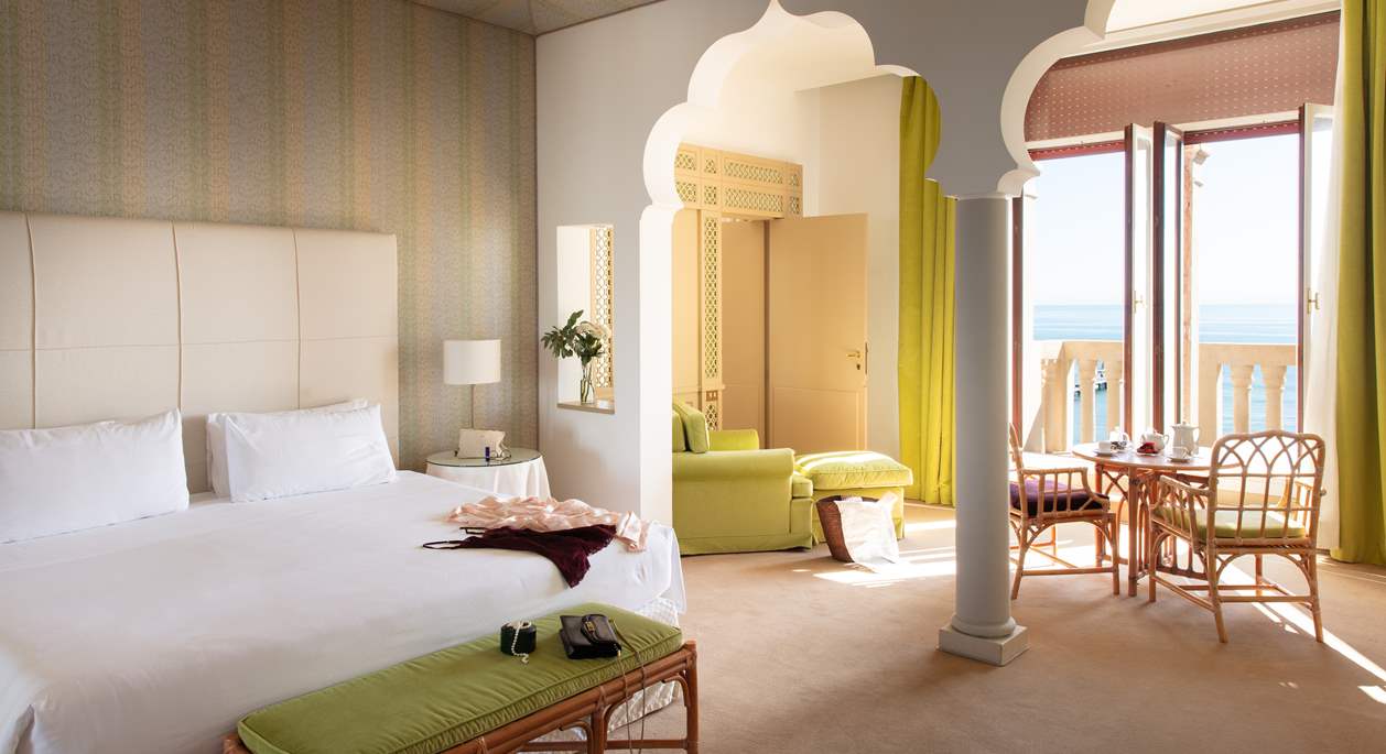 Interiors of a suite of Hotel Excelsior Venice Lido Resort | Luxury suites in Venice, Italy