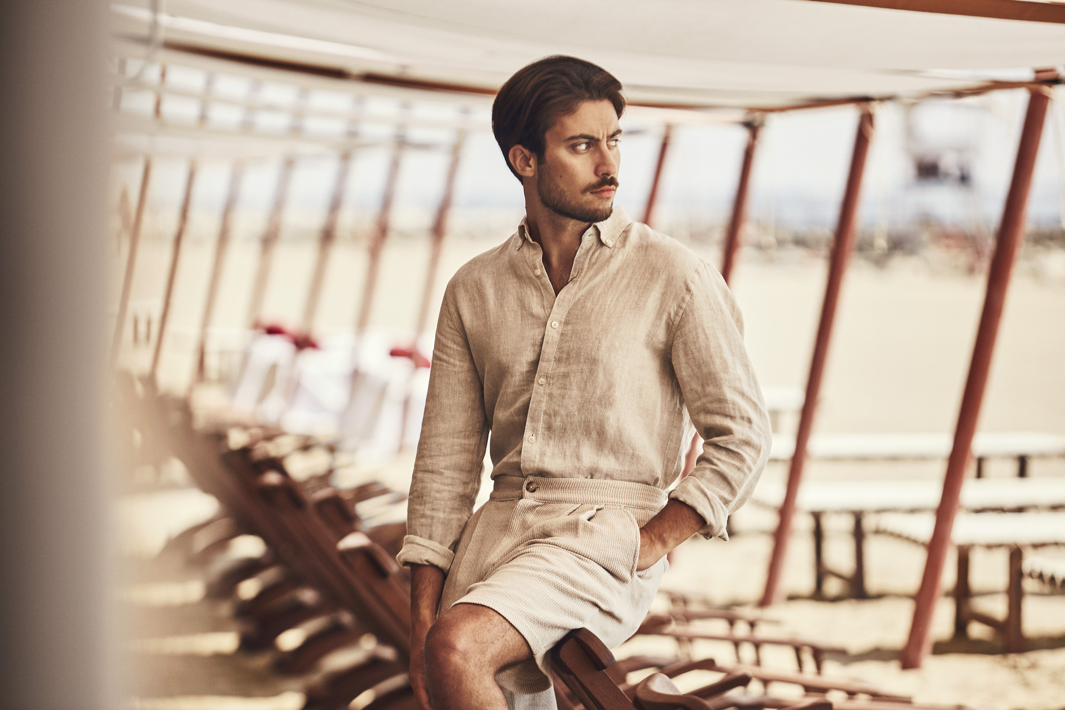 Exclusive beachfront of 5 star hotel Venice Italy - Hotel Excelsior's private Lido oasis in Italy Venice