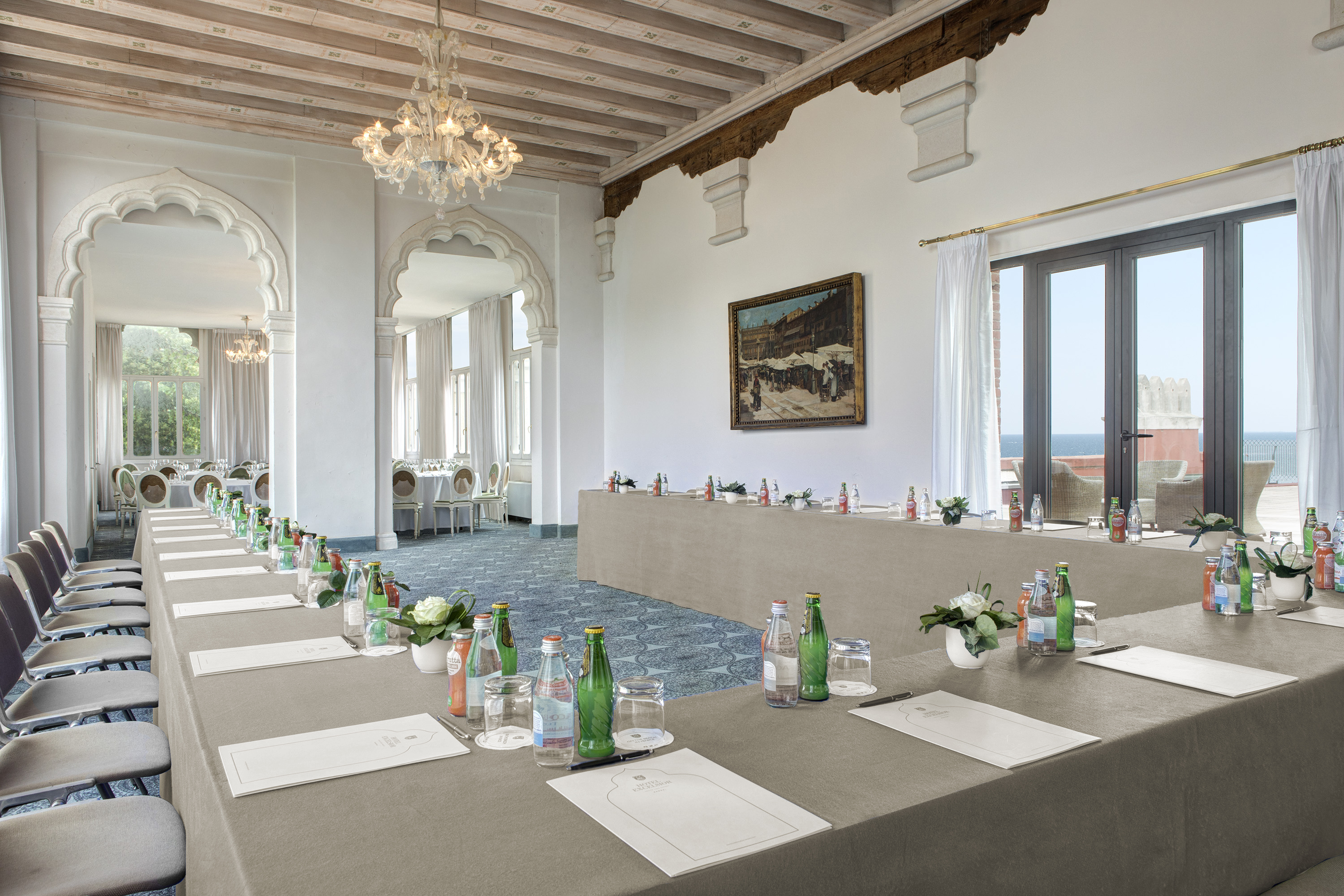 Elegant hotel conference center at Hotel Excelsior Venice Lido, a prestigious conference venue hotel for high-profile events in Venice.
