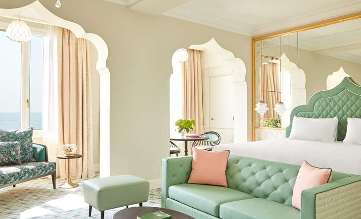 Luxurious suite inside the best hotel in Italy Venice - Hotel Excelsior's timeless Italian design and elegance