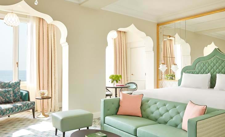 Luxurious suite inside the best hotel in Italy Venice - Hotel Excelsior's timeless Italian design and elegance